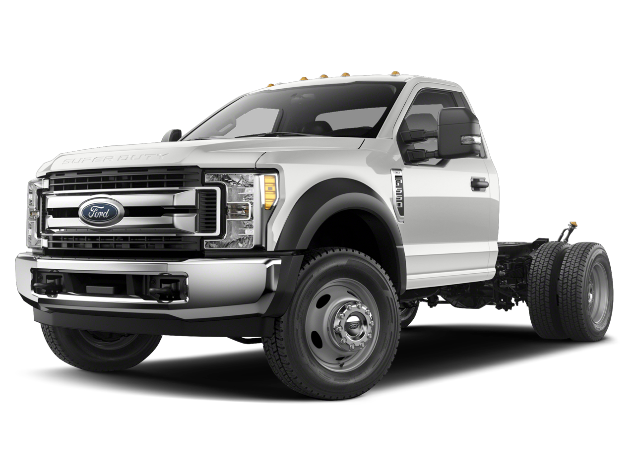 2019 Ford F-550 XL in Oxford White — front three-quarter view