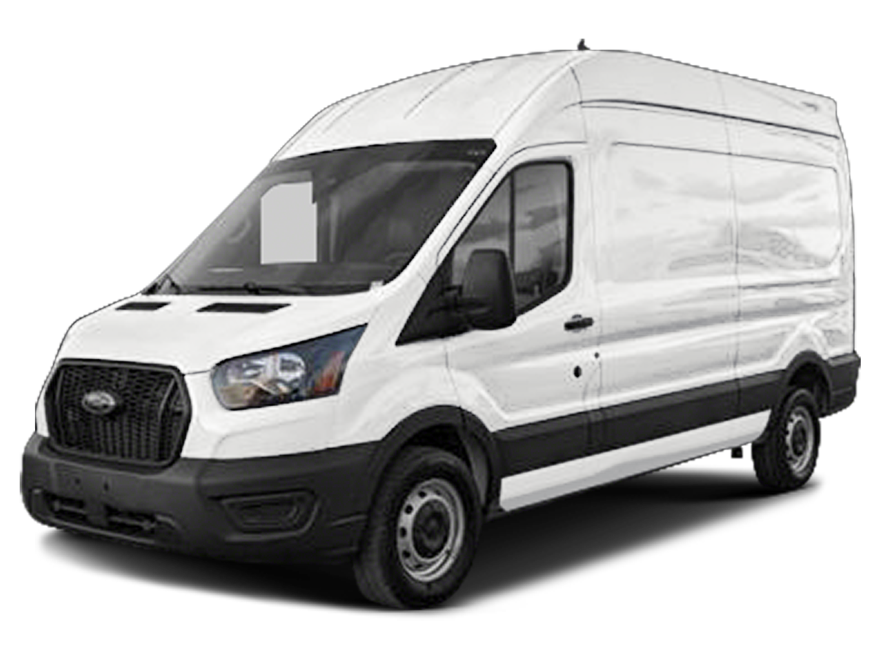 2023 Ford Transit Van Base in Oxford White — front three-quarter view