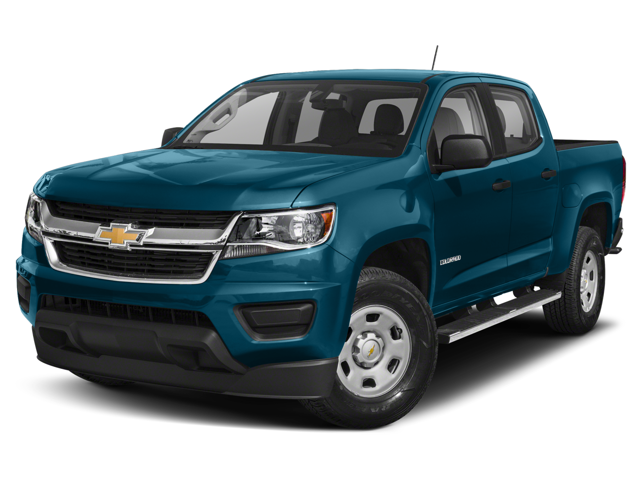 2020 Chevrolet Colorado 4WD Z71 in Kinetic Blue Metallic — front three-quarter view