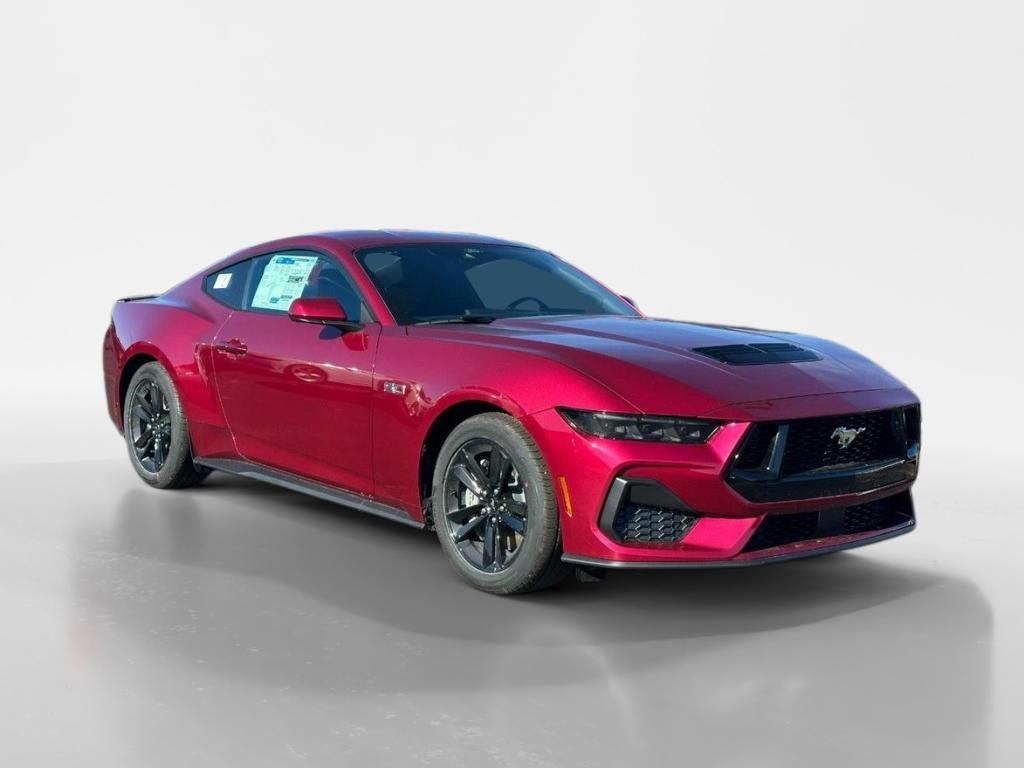 2026 Ford Mustang GT in Molten Magenta Metallic Tinted Clearcoat — front three-quarter view
