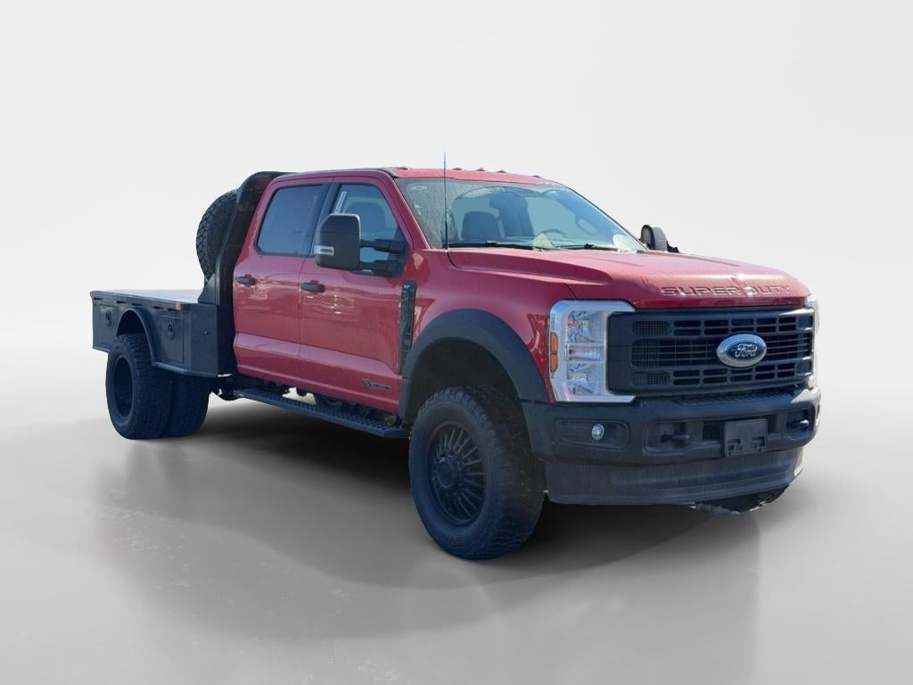 2026 Ford F-450 XLT in Race Red — front three-quarter view