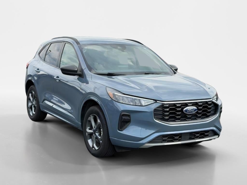 2024 Ford Escape ST-Line in Vapor Blue Metallic — front three-quarter view