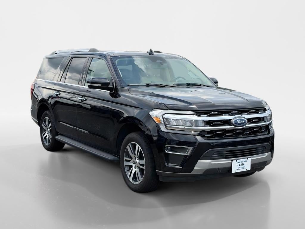 2024 Ford Expedition MAX Limited in Agate Black Metallic — front three-quarter view