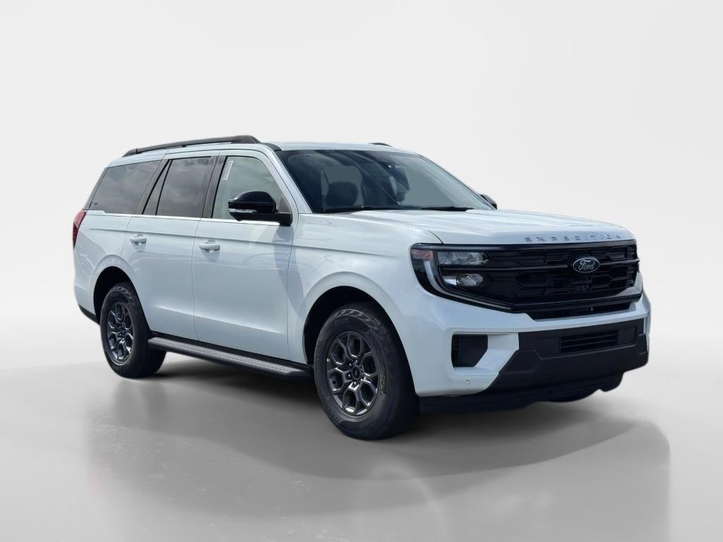 2026 Ford Expedition Active in Star White Metallic Tri-Coat — front three-quarter view