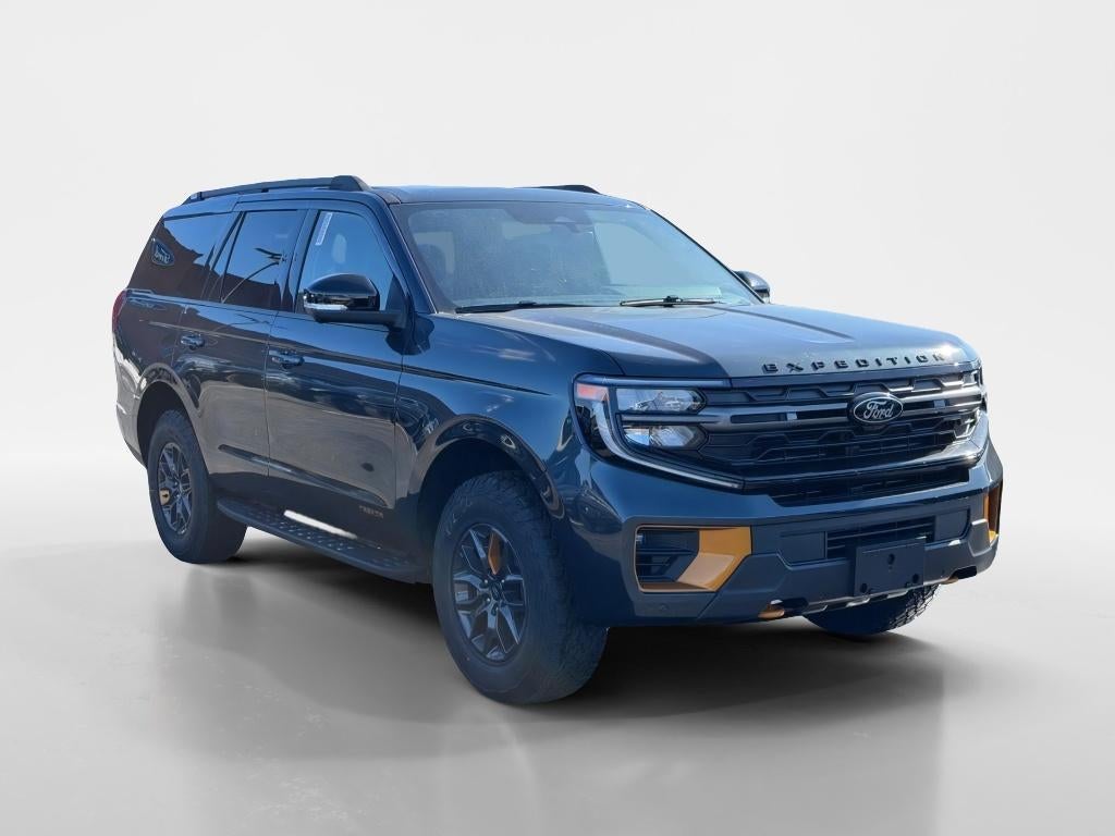 2026 Ford Expedition Tremor in Stone Blue Metallic — front three-quarter view