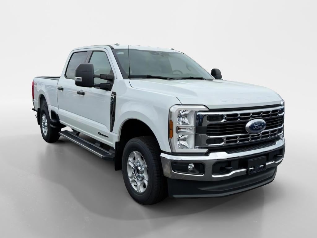2026 Ford F-250 XLT in Oxford White — front three-quarter view