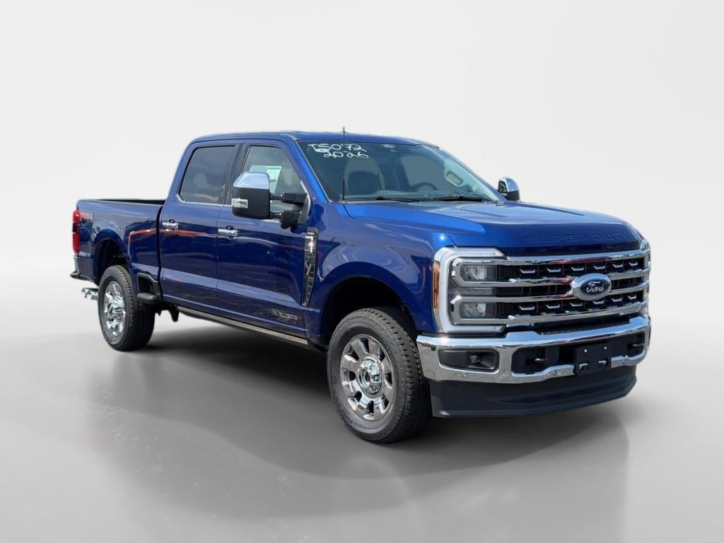 2026 Ford F-250 LARIAT in Argon Blue Metallic — front three-quarter view
