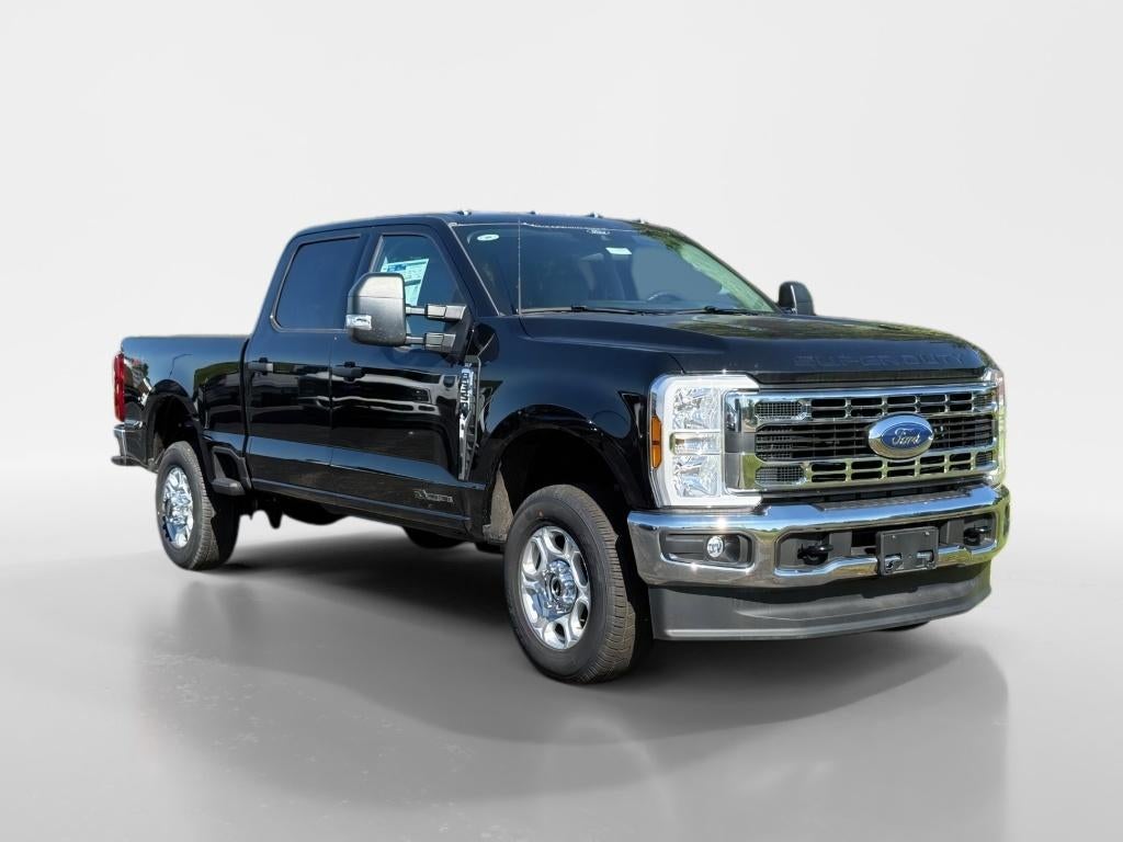 2026 Ford F-350 XLT in Agate Black Metallic — front three-quarter view