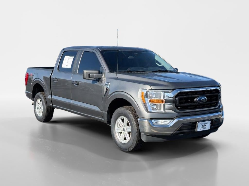 2022 Ford F-150 XLT in Carbonized Gray Metallic — front three-quarter view