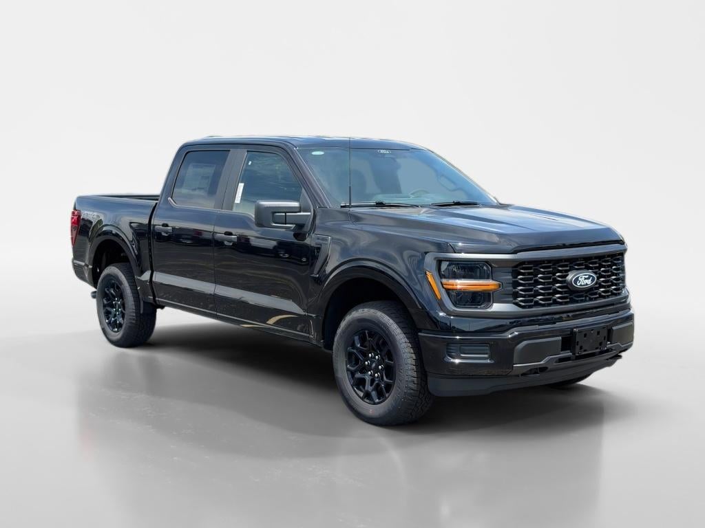 2026 Ford F-150 STX in Agate Black Metallic — front three-quarter view