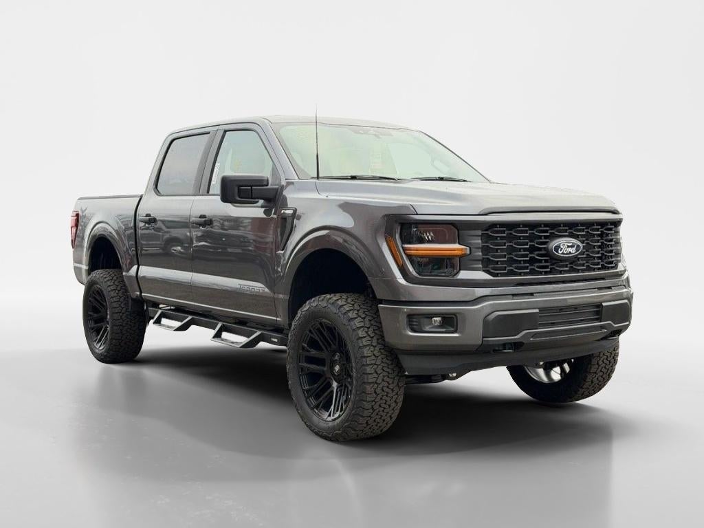 2025 Ford F-150 STX in Carbonized Gray Metallic — front three-quarter view
