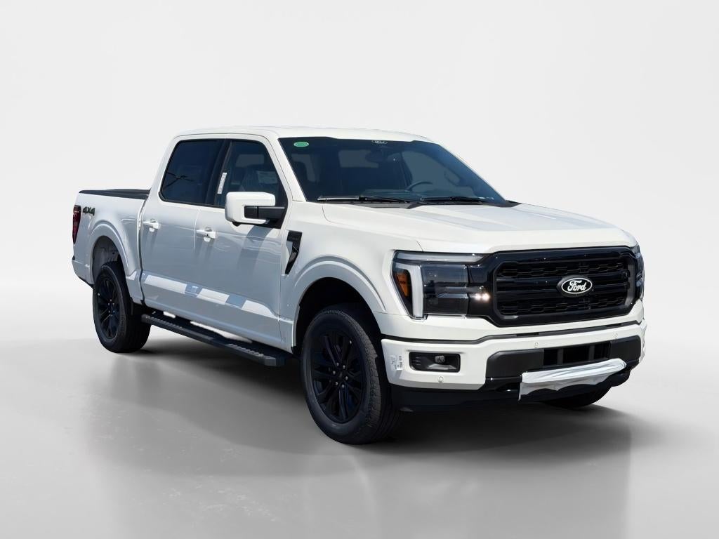 2026 Ford F-150 LARIAT in Star White Metallic Tri-Coat — front three-quarter view