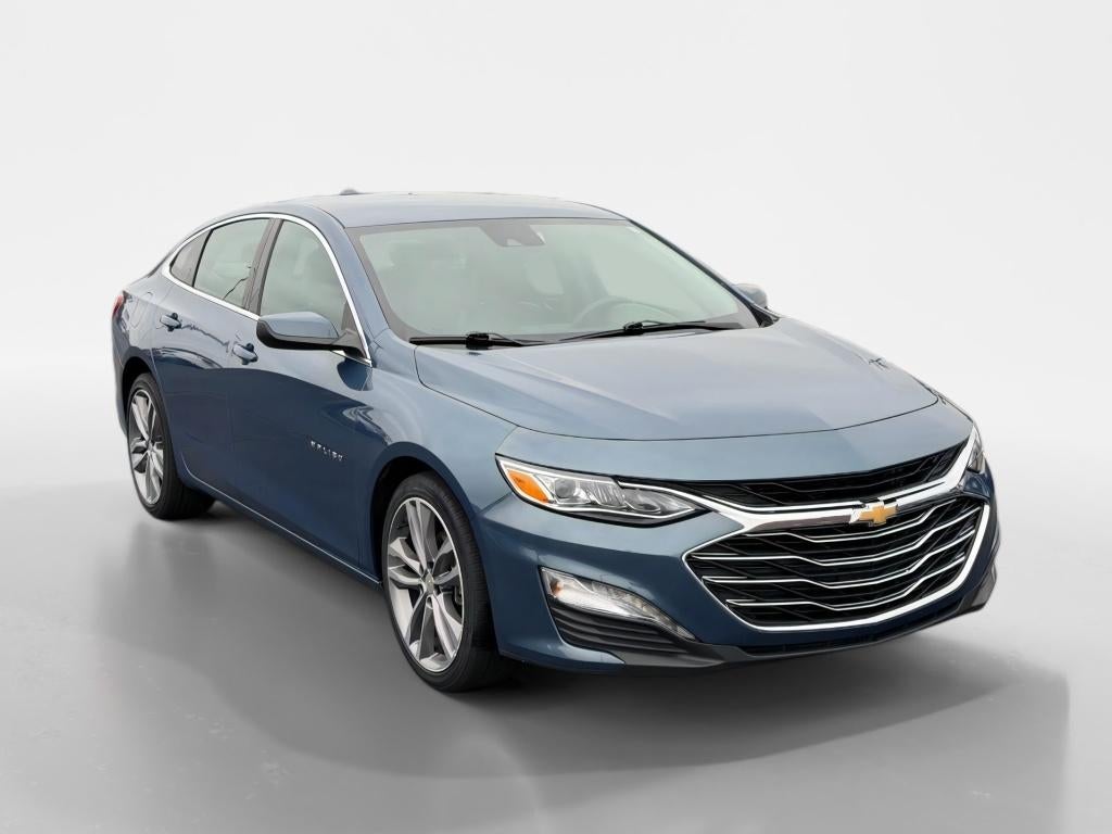 2024 Chevrolet Malibu LT in Lakeshore Blue Metallic — front three-quarter view