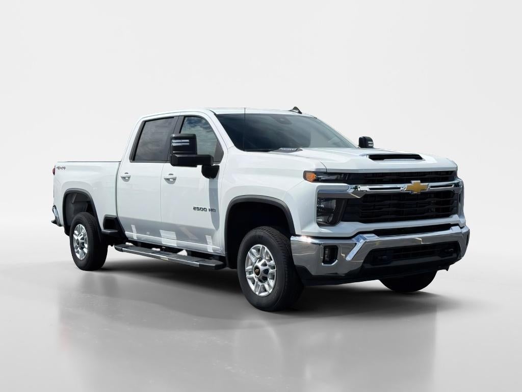2025 Chevrolet Silverado LT in Summit White — front three-quarter view