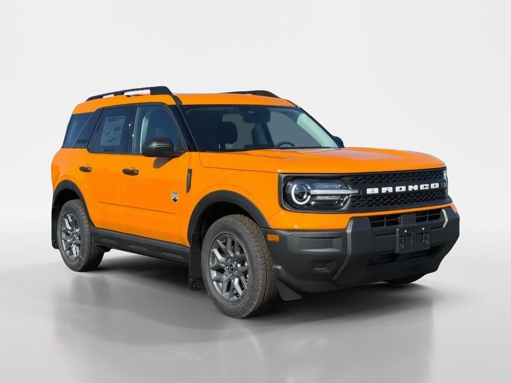 2026 Ford Bronco Sport Big Bend in Orange Fury Metallic Tri-Coat — front three-quarter view