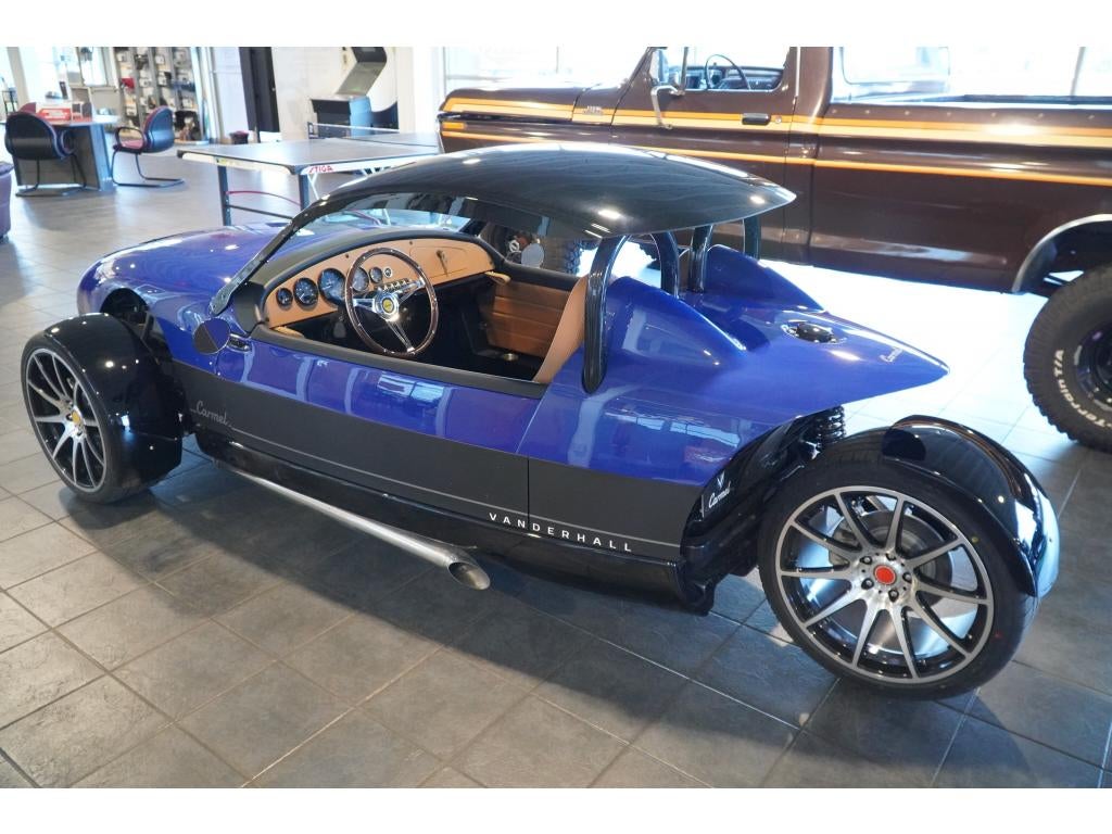 2023 Vanderhall Carmel Base in Blue — front three-quarter view