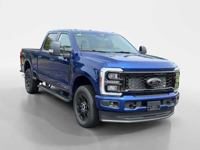 2026 Ford Super Duty F-250 XLT in Argon Blue Metallic — front three-quarter view